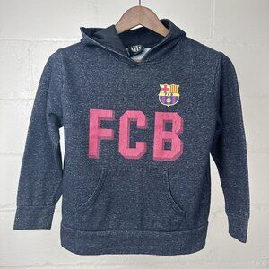 FC Barcelona Soccer International Football Club Youth Kids Size Medium Gray FCB
